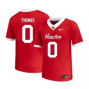 Cougars Amare Thomas #0 Red Men's NCAA Football Jersey | Premium Stitched Edition 35752098
