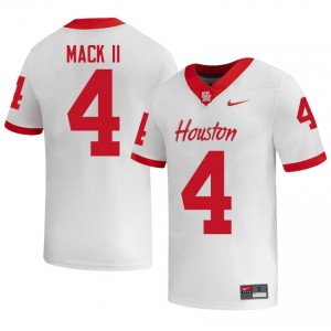 #4 Brandon Mack II UH Cougars White Men's High School Football Jersey | Fan Exclusive Edition 32536613