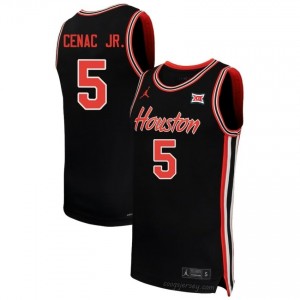 Houston Cougars Chris Cenac Jr. #5 Black Men's Basketball Jersey | NCAA Premium Quality Edition 29600067