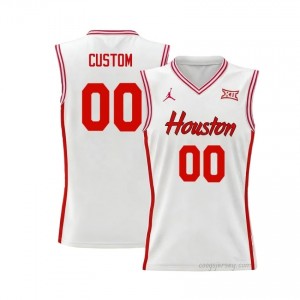 Custom #00 UH Cougars White Men's Basketball Jersey | NCAA Licensed Official Wear 22223713