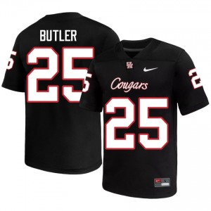 DJ Butler #25 Black Houston Cougars NCAA Football Jersey | Men's Premium Team Edition 72585726