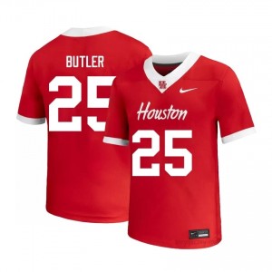 Cougars DJ Butler #25 Red Men's University Football Jersey | Premium Stitched Edition 16385482