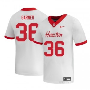 Jalen Garner #36 White Houston Cougars University Football Jersey | Men's Premium Team Edition 80084477