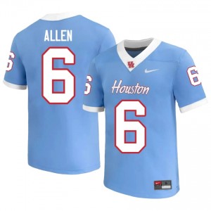 Houston Coogs Jordan Allen #6 Blue Men's NCAA Football Jersey | Premium Stitched Edition 10553394