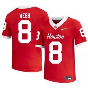 Kentrell Webb #8 Red Houston Cougars High School Football Jersey | Men's Premium Team Edition 24198322