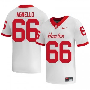 #66 McKenzie Agnello UH Cougars White Men's College Football Jersey | Fan Exclusive Edition 16994758