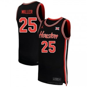 Houston Cougars Mercy Miller #25 Black Men's Basketball Jersey | NCAA Premium Quality Edition 38779561