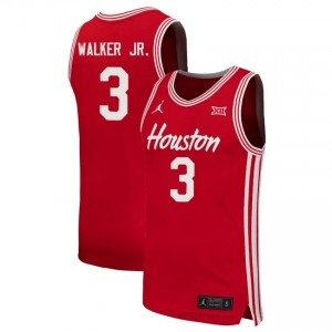 Ramon Walker Jr. HOU Cougars #3 Red Men's Basketball Jersey | NCAA Fan Game Gear 33255633