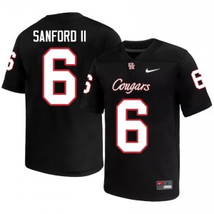 Re'Shaun Sanford II #6 Black Houston Cougars University Football Jersey | Men's Premium Team Edition 63034118