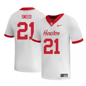Stacy Sneed #21 White Houston Cougars NCAA Football Jersey | Men's Premium Team Edition 92465618