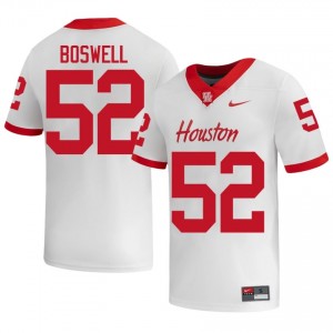 #52 Anthony Boswell UH Cougars White Men's College Football Jersey | Fan Exclusive Edition 43418151