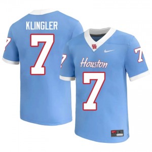 Houston Coogs David Klingler #7 Blue Men's NCAA Football Jersey | Premium Stitched Edition 15514699