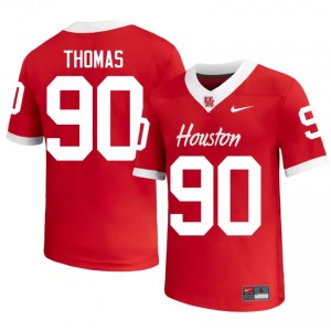 De'Marion Thomas #90 Red Houston Cougars College Football Jersey | Men's Premium Team Edition 29086728