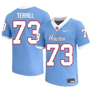 Houston Coogs Drew Terrill #73 Blue Men's College Football Jersey | Premium Stitched Edition 29051828
