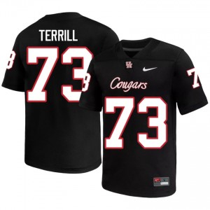 Drew Terrill #73 Black Houston Cougars NCAA Football Jersey | Men's Premium Team Edition 88191021