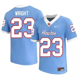 Houston Coogs Elmo Wright #23 Blue Men's College Football Jersey | Premium Stitched Edition 74992452