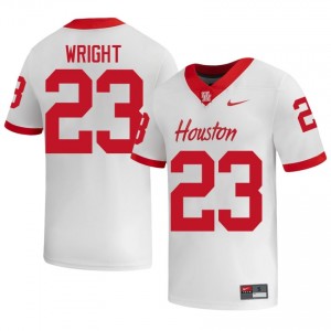 #23 Elmo Wright UH Cougars White Men's University Football Jersey | Fan Exclusive Edition 86643703