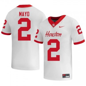 #2 Jalen Mayo UH Cougars White Men's High School Football Jersey | Fan Exclusive Edition 41083455