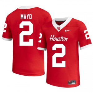 Jalen Mayo #2 Red Houston Cougars Player Football Jersey | Men's Premium Team Edition 27790710