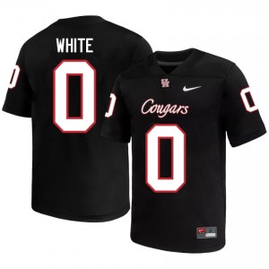 Javion White #0 Black Houston Cougars NCAA Football Jersey | Men's Premium Team Edition 44008493