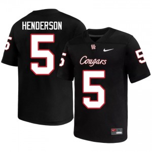 Keisean Henderson #5 Black Houston Cougars NCAA Football Jersey | Men's Premium Team Edition 93920827
