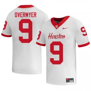 #9 Patrick Overmyer UH Cougars White Men's College Football Jersey | Fan Exclusive Edition 91840413