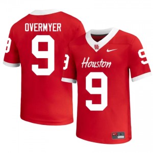 Patrick Overmyer #9 Red Houston Cougars University Football Jersey | Men's Premium Team Edition 38273504