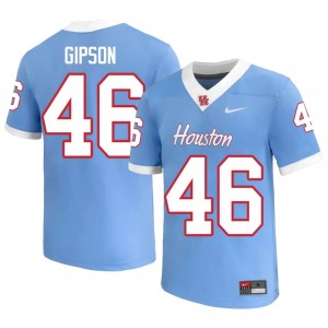 Houston Coogs Paul Gipson #46 Blue Men's University Football Jersey | Premium Stitched Edition 33862998