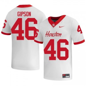 #46 Paul Gipson UH Cougars White Men's High School Football Jersey | Fan Exclusive Edition 86375495