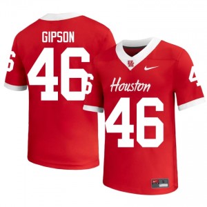 Paul Gipson #46 Red Houston Cougars Player Football Jersey | Men's Premium Team Edition 96548719
