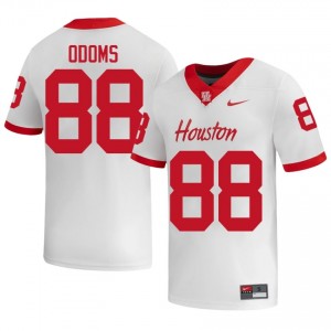 #88 Riley Odoms UH Cougars White Men's College Football Jersey | Fan Exclusive Edition 46207287
