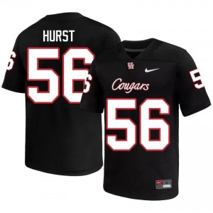 Shadre Hurst #56 Black Houston Cougars University Football Jersey | Men's Premium Team Edition 26942679