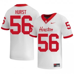 #56 Shadre Hurst UH Cougars White Men's Player Football Jersey | Fan Exclusive Edition 50023452
