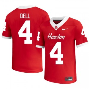 Tank Dell #4 Red Houston Cougars NCAA Football Jersey | Men's Premium Team Edition 54377295