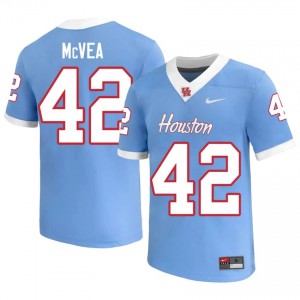 Houston Coogs Warren McVea #42 Blue Men's Player Football Jersey | Premium Stitched Edition 40106713
