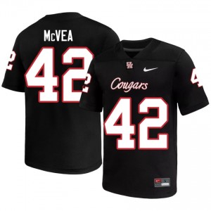 Warren McVea #42 Black Houston Cougars High School Football Jersey | Men's Premium Team Edition 23485798