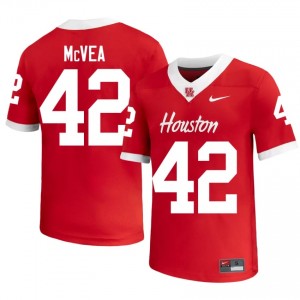 Warren McVea #42 Red Houston Cougars College Football Jersey | Men's Premium Team Edition 80829318