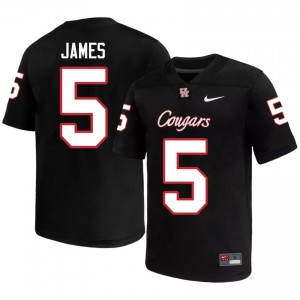 Will James #5 Black Houston Cougars High School Football Jersey | Men's Premium Team Edition 59038754