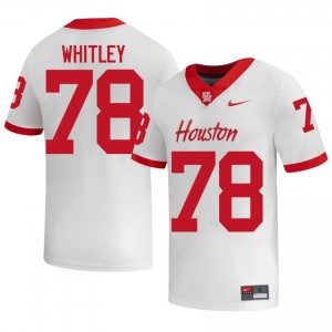 #78 Wilson Whitley UH Cougars White Men's Player Football Jersey | Fan Exclusive Edition 21762010