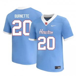 #20 J'Marion Burnette UH Cougars Blue Men's NCAA Football Jersey | Fan Exclusive Edition 92546737