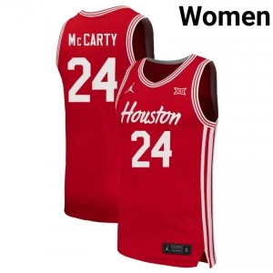 Chase McCarty HOU Cougars #24 Red Women's Basketball Jersey | NCAA Fan Game Gear 96668731