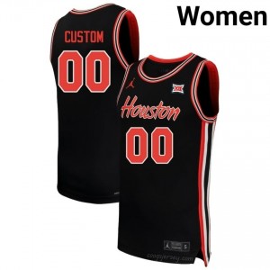Houston Cougars Custom #00 Black Women's Basketball Jersey | NCAA Premium Quality Edition 84948927