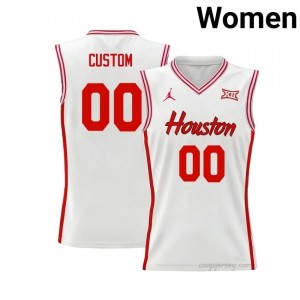 Custom #00 UH Cougars White Women's Basketball Jersey | NCAA Licensed Official Wear 45217143