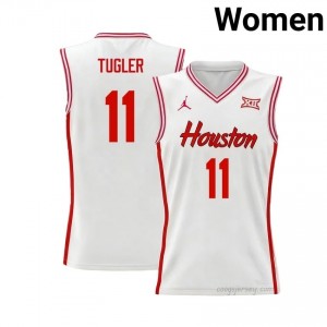 Joseph Tugler #11 UH Cougars White Women's Basketball Jersey | NCAA Licensed Official Wear 81263872