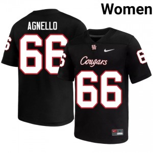 #66 McKenzie Agnello UH Cougars Black Women's NCAA Football Jersey | Fan Exclusive Edition 37991864