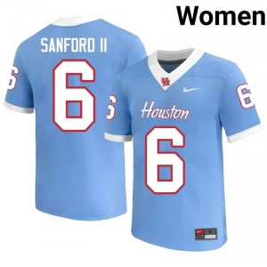 Re'Shaun Sanford II #6 Blue Houston Cougars Player Football Jersey | Women's Premium Team Edition 12930456