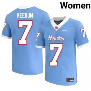 Case Keenum #7 Blue Houston Cougars High School Football Jersey | Women's Premium Team Edition 46374564