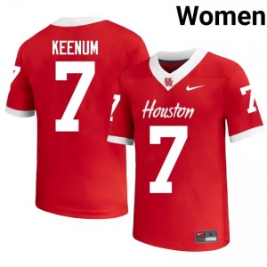 #7 Case Keenum UH Cougars Red Women's NCAA Football Jersey | Fan Exclusive Edition 70303029