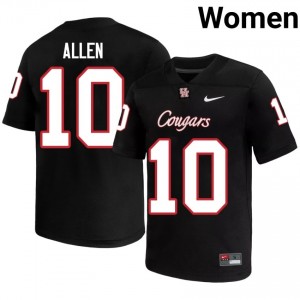 #10 Kyle Allen UH Cougars Black Women's College Football Jersey | Fan Exclusive Edition 97697684