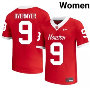 #9 Patrick Overmyer UH Cougars Red Women's High School Football Jersey | Fan Exclusive Edition 29960532